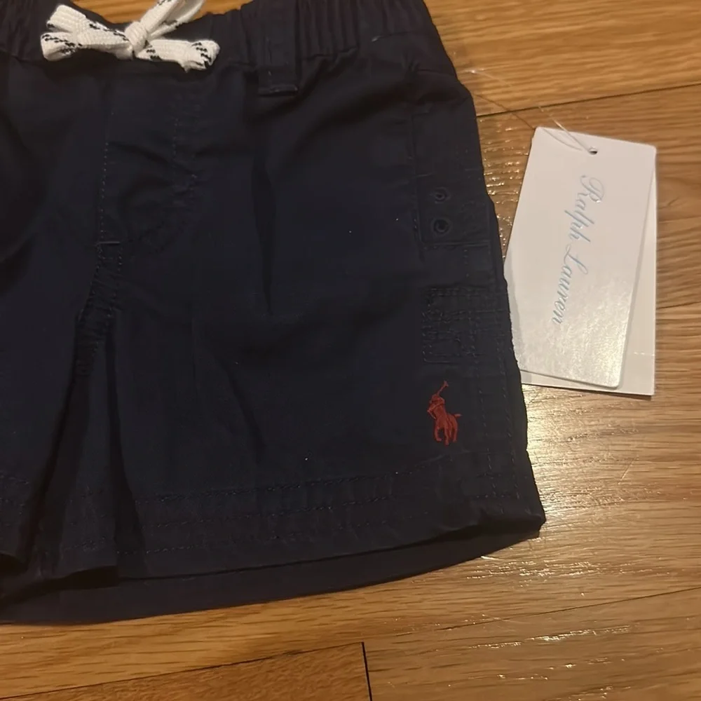 Ralph Lauren Toddlers Boy Cotton Twill Navy Shorts